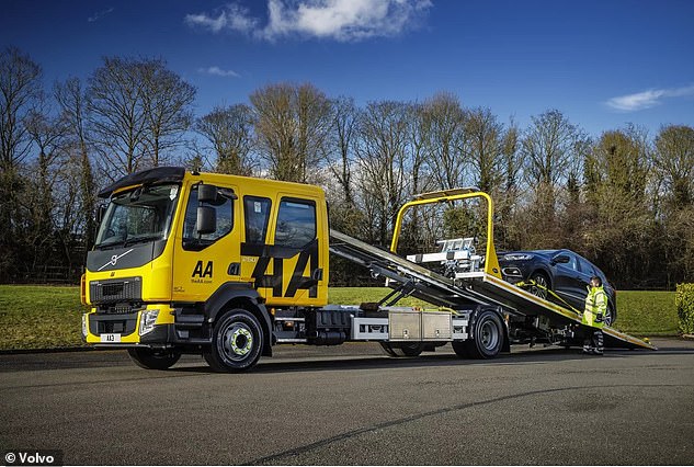 Last year, the AA purchased 118 Volvo FL recovery trucks (pictured) with combustion engines certified to run on hydrotreated vegetable oil made from renewable resources.