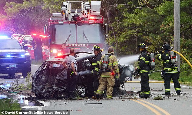 Authorities located Ravizza in Sandwich, Massachusetts, but after he failed to stop, he led police on a car chase that ended in a car accident.