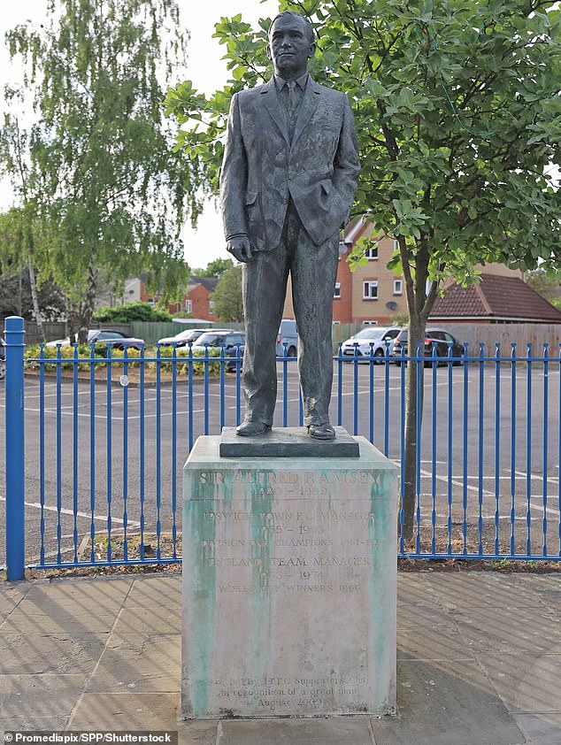 Sean, 56, is known for creating the bronze statue of England football manager Sir Alf Ramsey, who led the 1966 World Cup team to victory, outside the Portman Road stadium in Ipswich.