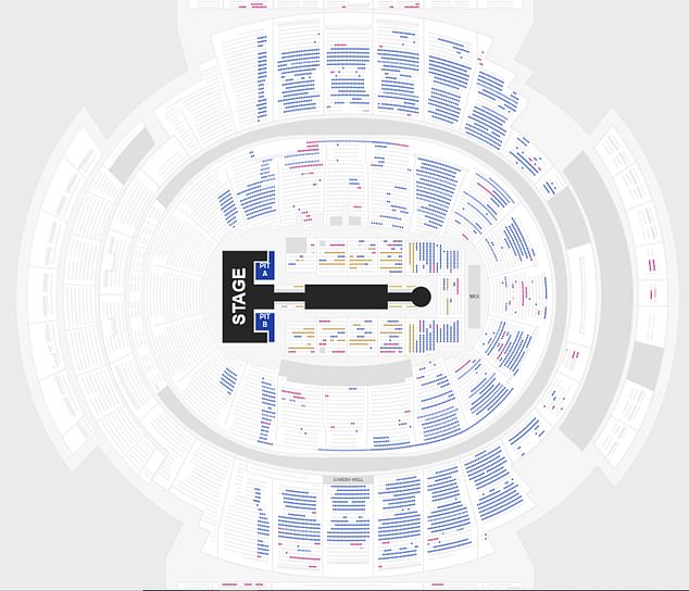 Despite selling the most tickets for their first night in New York City, numbers were poor for the second night on August 17 (seen), which also serves as the closing night of the tour.