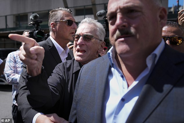 De Niro called Trump a series of names and then got into some heated altercations with some of the former president's supporters.