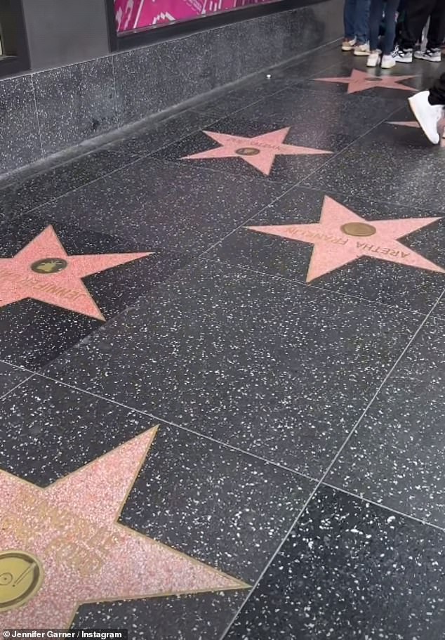 Along the way, the West Virginia natives met Jennifer's star. In the video, Jennifer exclaims: 