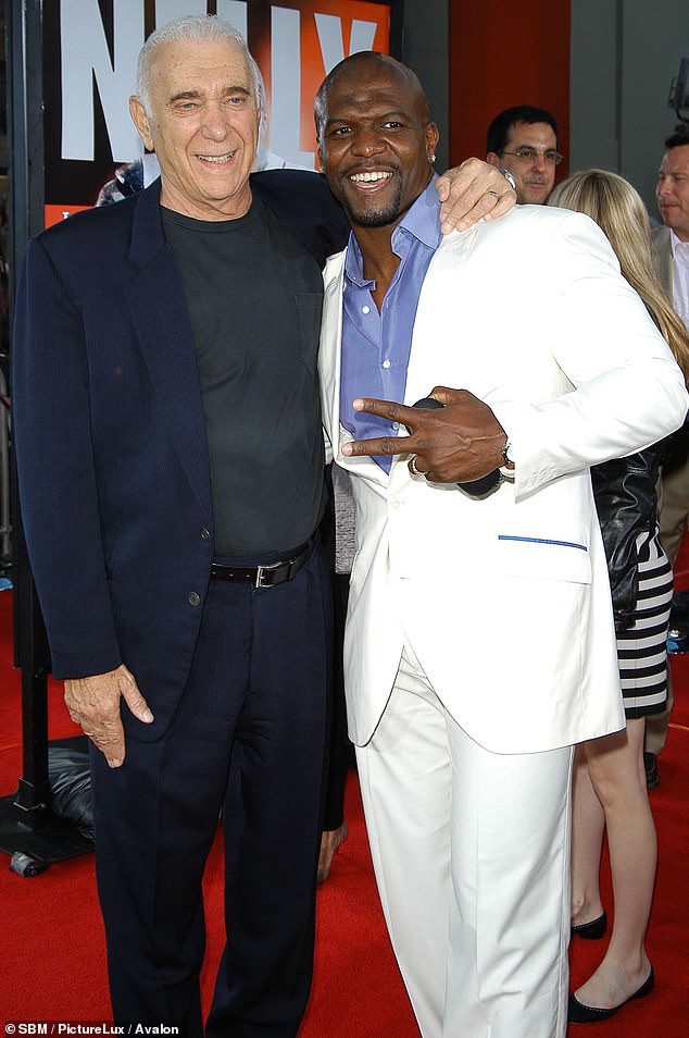 And here Ruddy put his arm around Terry Crewes at the premiere of The Longest Yard.