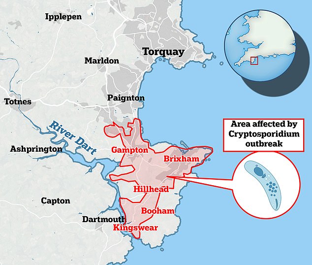 Residents of Brixham, Boohay, Kingswear, Roseland and north-east Paignton in Devon were asked to boil water as a precaution.