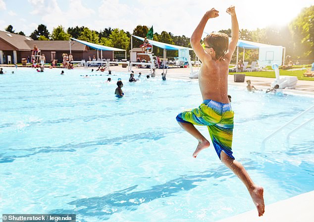 Cryptosporidium is resistant to chlorine, so even swimming in pools is no guarantee against infection (file image)