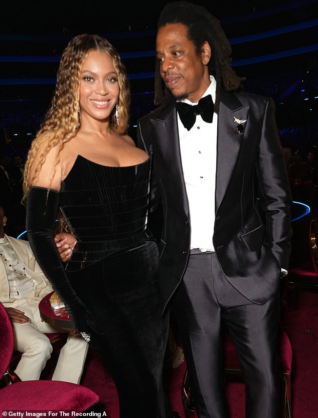 'Jay-Z,' Amar said, grimacing as he realized he had made a mistake in naming Beyoncé's husband and the father of her three children; Beyoncé and Jay-Z photographed last year