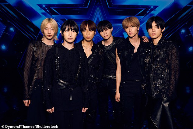 South Korean band Blitzers were one of the acts that faced the audience and judges Simon Cowell, Amanda Holden, Alesha Dixon and Bruno Tonioli.