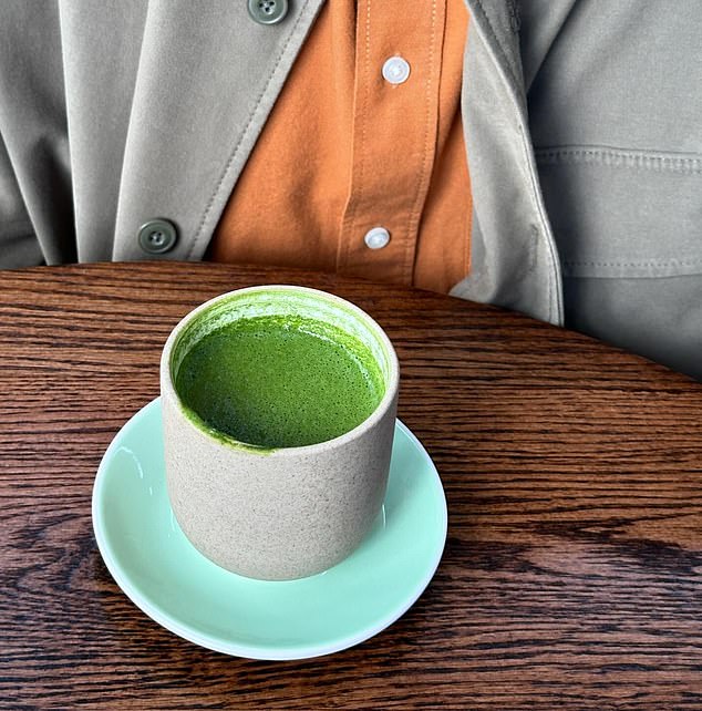 The matcha hot chocolate, called 'The Swamp', has also received rave reviews from customers for its sweet taste.