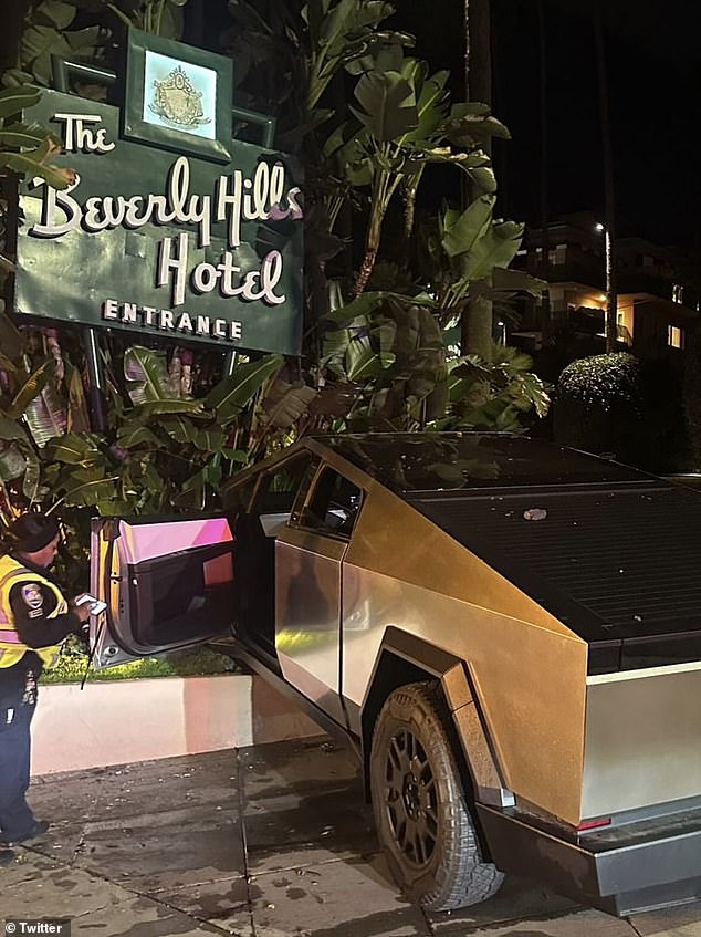 In March, Philadelphia rapper 2Rare claimed to have crashed his Cybertruck into the iconic Beverly Hills Hotel sign.