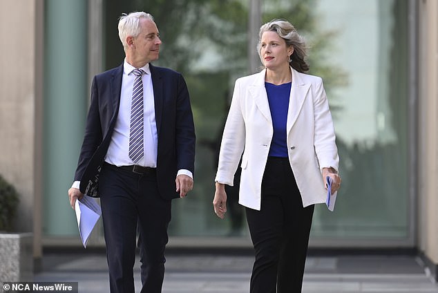 Thanks for your support! Home Affairs Minister Clare O'Neil (pictured right) destroys her credibility by defending her colleague Andrew Giles (pictured left)