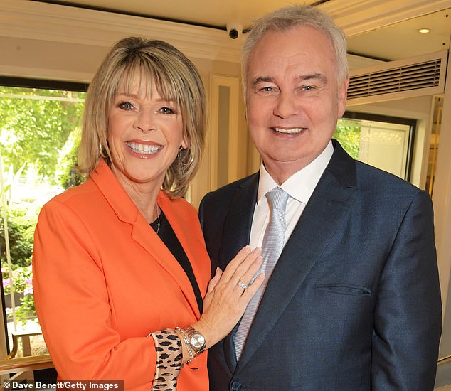 The couple pictured together at the TRIC awards in London in 2022. A friend of Holmes told the Mail: 'Eamonn was shocked, it was horrible for him. He literally found out very shortly before it was published, are you talking hours?