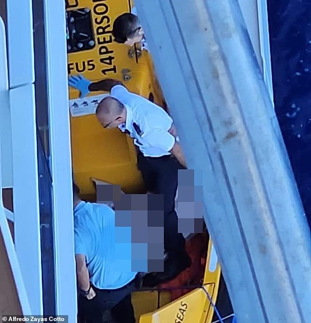 The man was in critical condition when he was brought back to the ship, where he was pronounced dead, but passengers applauded and celebrated after he was found, not realizing he had died.