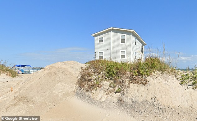 The house photographed from behind in an undated photograph.