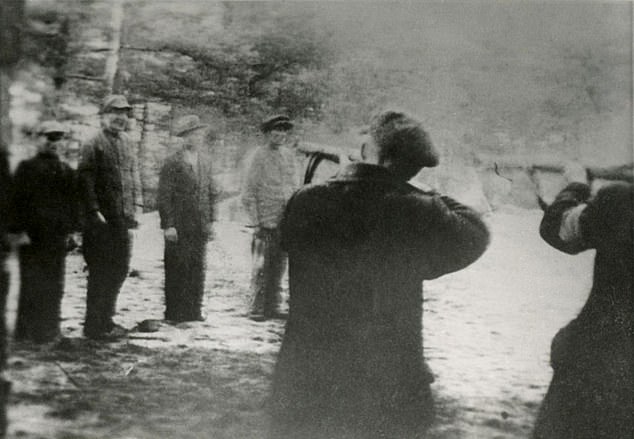 Here, Nazi death squads execute Polish civilians in October 1939.