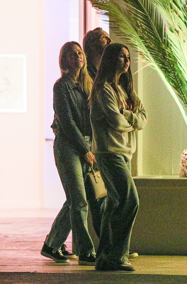 Exclusive photos from DailyMail.com show a casually dressed Connor and Christine arriving separately at the posh Coral Casino Beach and Cabana Club with their daughters Grace and Abigail, both 13, for an early dinner.