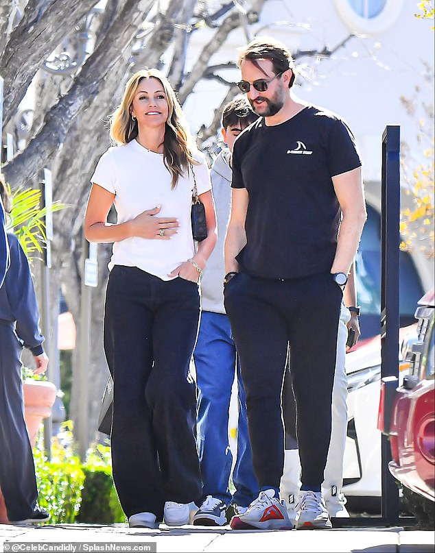 Christine Baumgartner and her new boyfriend Josh Connor were spotted together after lunch and shopping in Calabasas in April.