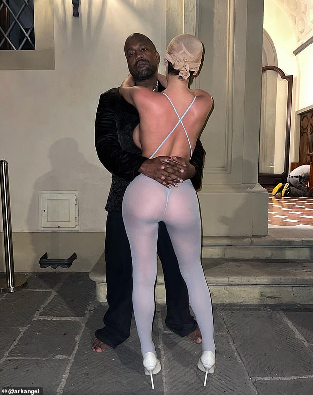 Bianca and Kanye, who are no strangers to scandal, have continually drawn attention for their clothing choices. (pictured together in 2023)