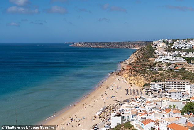 The woman was sexually assaulted on a beach in Salema, Portugal (pictured)