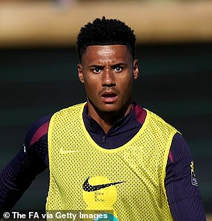 Aston Villa star Ollie Watkins also took part in Wednesday's practice.