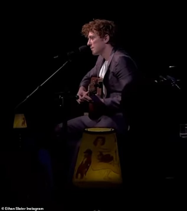 The Tony nominee, who turns 32 this Sunday, performed songs from Broadway musicals such as Fiddler on the Roof, Pippin and SpongeBob SquarePants, as well as Bob Dylan covers.