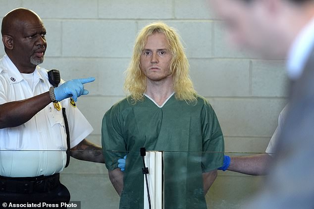 Jared Ravizza, of Chilmark, Massachusetts, during his arraignment Tuesday in Plymouth District Court.