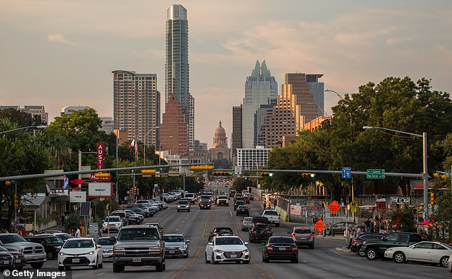 McDarris found that the cost of living in Arkansas compared to Texas was significantly cheaper. (pictured: the skyline of Austin, Texas)