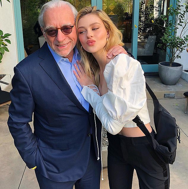 Billionaire Nelson Peltz, pictured with his daughter Nicola, who married Brooklyn Beckham last year, launched his first proxy war in January calling on Disney to 