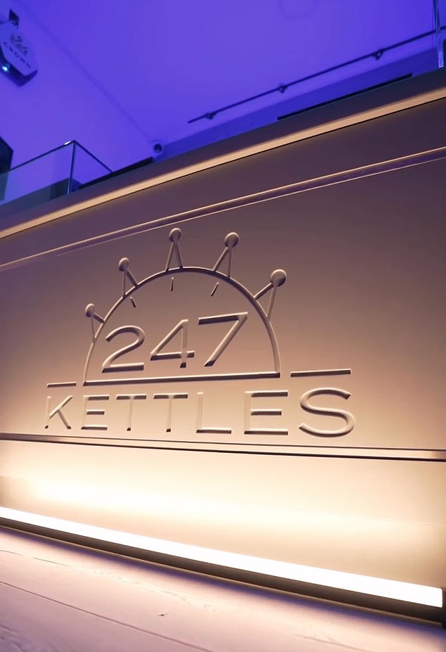 The promotional video for 247 Kettles shows off the store's luxurious and expensive interior.