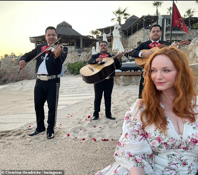 The newlyweds stayed at the five-star Esperanza, an Auberge Resort in Cabo San Lucas with its own private beach where they enjoyed a sunset dinner with a mariachi.