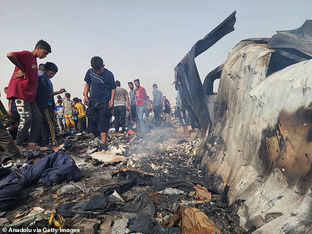 Palestinians see destruction after Israel bombs their shops and shelters in Rafah, Gaza