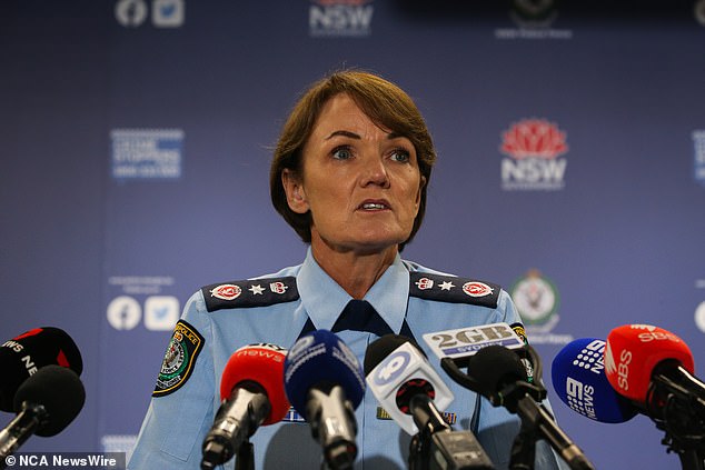 Ben Fordham said he would forward Mark's letter to the office of NSW Police Commissioner Karen Webb (pictured at a press conference earlier this year).