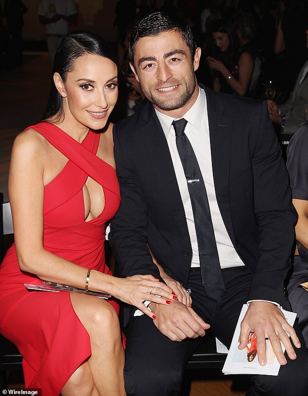 Minichiello's wife, shoe designer and fashionista Terry Biviano, has a similarly high public profile and recently starred on Real Housewives of Sydney. The power couple appears in the photo.