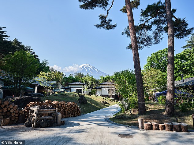 At Villa Hanz guests can fill their bottles from a fountain fed by Mount Fuji, explains Lucy.