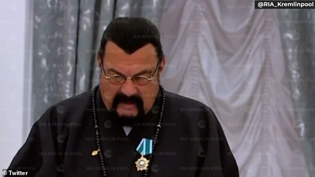 It is understood to be the first official award Seagal has received since 2003, when he was named worst actor at the Razzies, a parody awards show that 'honours' bad movies.