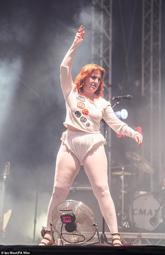 The Irish singer, 28, was due to perform at the Suffolk-based event in July but will no longer attend because the main sponsor is Barclays, which has been accused of funding Israel's attacks on Palestine (pictured on Sunday in BBC Radio 1 Big Weekend). )