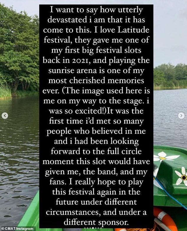 1717086317 719 CMAT pulls out of Latitude festival over links to Israel