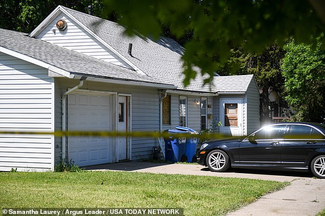 Officers visited the home where the call originated, upstairs, and found the three victims.