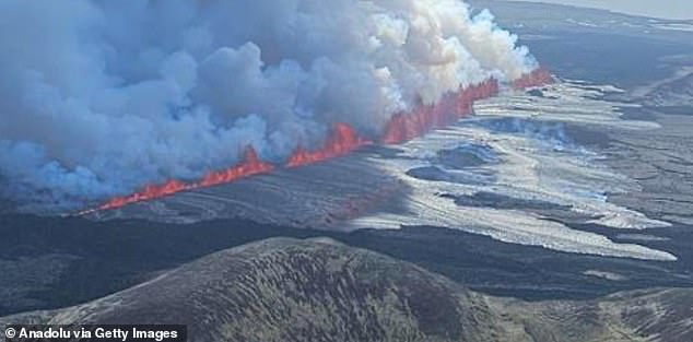 The Met Office said coastguard helicopters had been sent to determine the exact location and size of Wednesday's eruption.