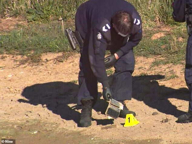 Police called her husband Mick Murphy moments after the iPhone was discovered near Slaughterhouse Road, south of Buninyong, on Thursday (pictured).