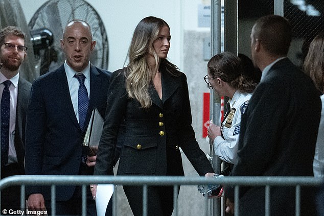 She was also photographed entering the courthouse and leaving Trump Tower, showing off her stylish outfits every day.