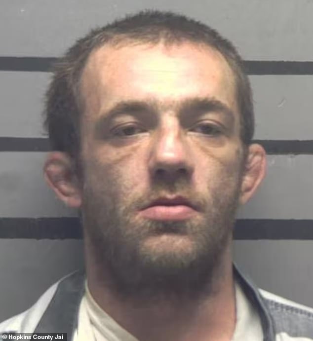 Parker (pictured) fled the scene, but was arrested a day later and told police that he is the father of the baby and that he is caring for her with McCord.