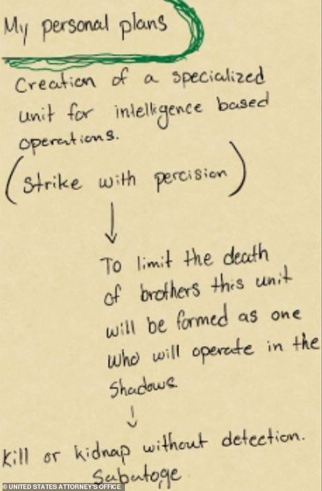 Pratt's horrific plan was meticulously scribbled on 30 handwritten notes titled 