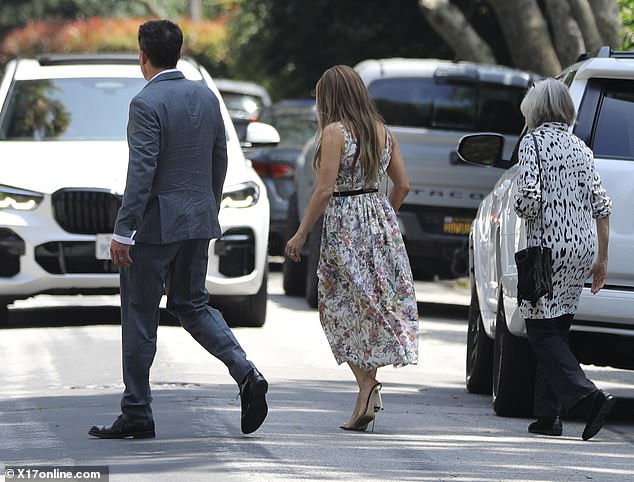 The married couple, who have been dogged by rumors of marital problems after they were not seen together in public for weeks, were earlier seen leaving the party with Ben's mother Christopher Anne 'Chris' Boldt.