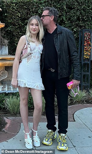 The two took separate photos with the birthday girl during her 15th birthday celebration last year at Katana Robata on the Sunset Strip.