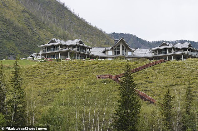 Vladimir Putin's palace in the Altai Mountains, allegedly equipped with a secret nuclear bunker