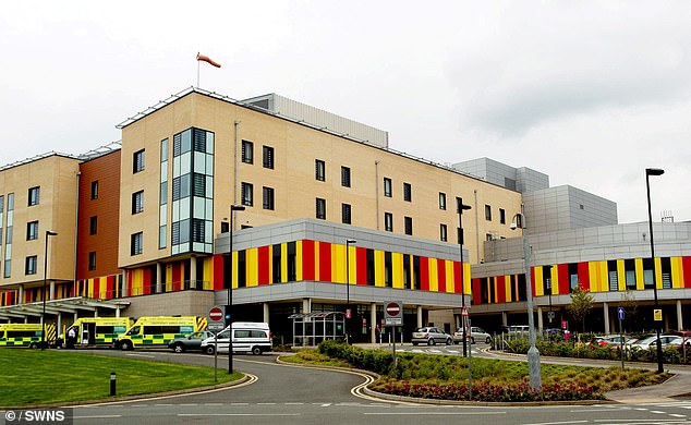 The former cobbler also visited Royal Stoke University Hospital's emergency department (pictured) and made calls to West Midlands Ambulance Service before his diagnosis.