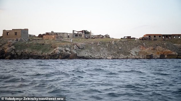 The 19 men captured on Snake Island (pictured) were released as part of a prisoner exchange with Russia.