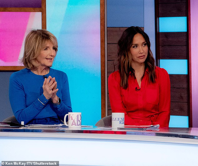 Myleene recently returned to the Loose Women panel after more than 10 years away (pictured alongside presenter Kaye Adams in August 2023).