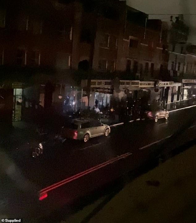 A normally busy King Street in Newtown was plunged into darkness on Friday night.