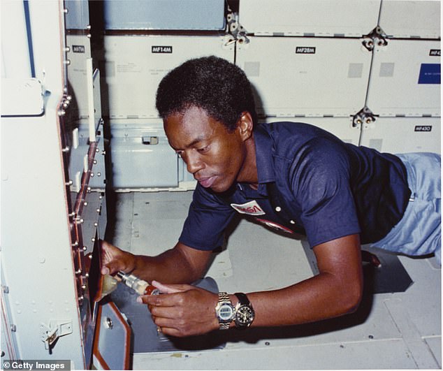 The wait for the first black person in space continued until 1978, when NASA selected three black men for the Space Shuttle program. Among them was Guion Bluford (pictured), who in 1983 finally accomplished the feat of becoming the first black person to reach space.